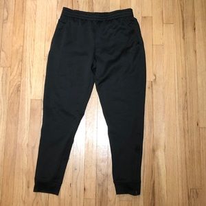 Adidas Black Fleece Cuffed Joggers